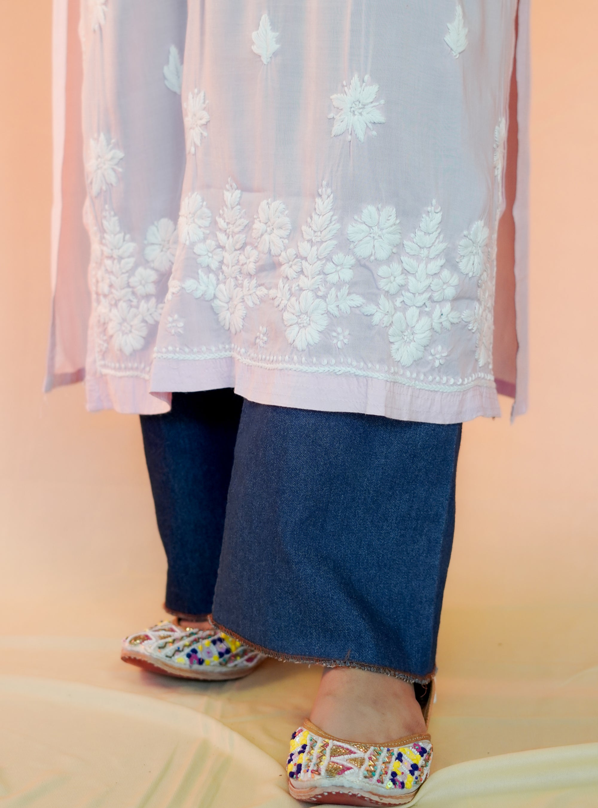 Fabric Chikankari Kurti