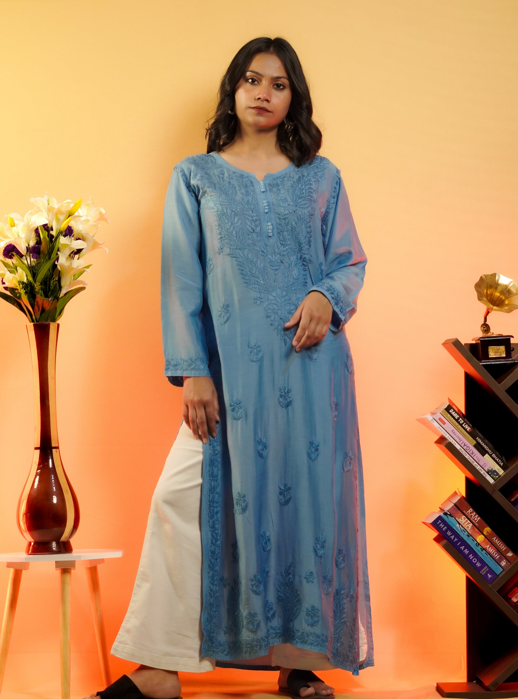 Fabric Chikankari Kurti